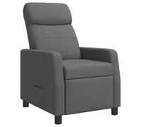 vidaXL Recliner Gris Oscuro Tela