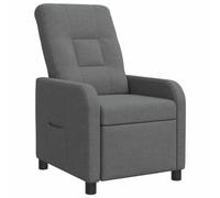 vidaXL Recliner Gris Oscuro Tela