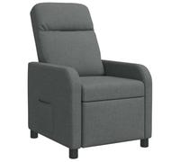 vidaXL Recliner Gris Oscuro Tela
