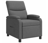 vidaXL Recliner Gris Oscuro Tela