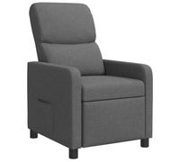 vidaXL Recliner Gris Oscuro Tela