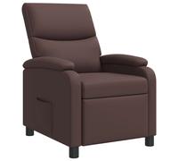 vidaXL Recliner Marrón Cuero sintético