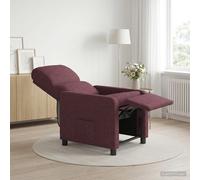 vidaXL Recliner Morado Tela