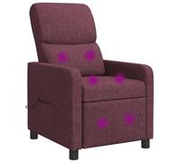 vidaXL Recliner Morado Tela