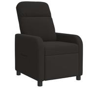 vidaXL Recliner Negro Bouclé