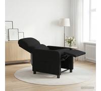 vidaXL Recliner Negro Tela