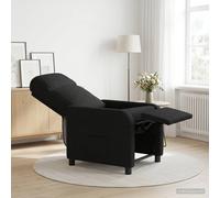 vidaXL Recliner Negro Tela