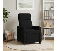 vidaXL Recliner Negro Tela