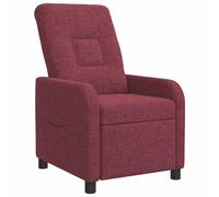 vidaXL Recliner Rojo vino Tela