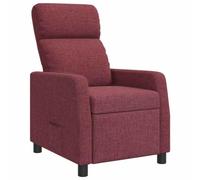 vidaXL Recliner Rojo Vino Tela