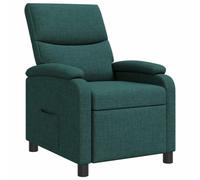vidaXL Recliner Verde Oscuro Tela
