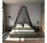 vidaXL Red contra mosquitos para cama 156 mesh Negro ⌀56 x 220 cm