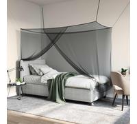 vidaXL Red contra mosquitos para cama 156 mesh Negro Poliéster