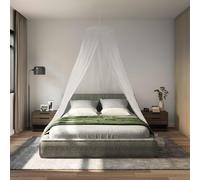 vidaXL Red contra mosquitos para cama 3 uds. 156 mesh Blanco Poliéster