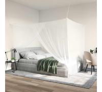 vidaXL Red contra mosquitos para cama 3 uds. 156 mesh Blanco Poliéster