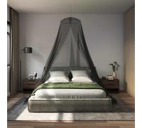 vidaXL Red contra mosquitos para cama 3 uds. 156 mesh Negro Poliéster