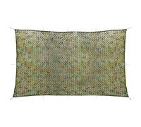 vidaXL Red de camuflaje con bolsa de almacenamiento verde 2x7 m