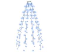 vidaXL Red de Luces de Árbol de Navidad, Adorno Luminoso con 150 Leds, Luces Decorativas para Árboles de Navidad Fiestas, Azul 150 cm