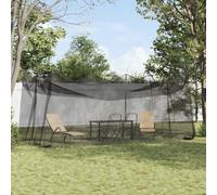 vidaXL Red de Mosquitos para Jardín 156 Malla Negro 3 x 6 x 2,5 m