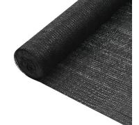 vidaXL Red de privacidad HDPE negro 2x10 m 75 g/m²