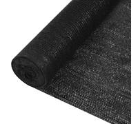 vidaXL Red de privacidad HDPE negro 3,6x25 m 150 g/m²