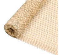 vidaXL Red de Privacidad Pantalla Balcón Jardín Patio Terraza Protector Solar Valla Malla Ocultación Toldo Duradero HDPE Beige 1,2x25 m 75 g/m²