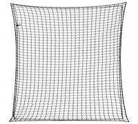 vidaXL Red de remolque con cuerda elástica PP negro 4x4 m