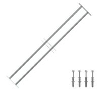 vidaXL Reja de Seguridad para Ventanas Ajustable con 2 Travesaños 1000-1500mm