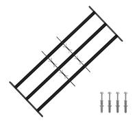 vidaXL Reja de Seguridad para Ventanas con 3 Barandas 3 pcs 63-114 cm