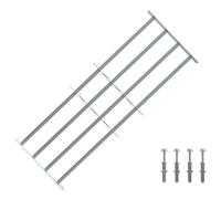 vidaXL Reja de Seguridad para Ventanas con 4 Barras Transversales