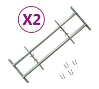 vidaXL Rejas de seguridad de ventana ajustables 2 uds 1000-1500 mm