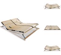 vidaXL Rejilla de cama de latón con 28 lamas, 7 zonas, 100 x 200 cm - Camas y estructuras de cama