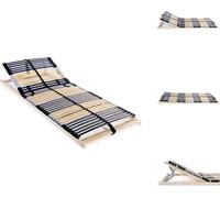 vidaXL Rejilla de cama de latón con 42 lamas, 7 zonas, 90 x 200 cm - Camas y estructuras de cama