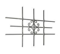 vidaXL Rejilla de seguridad para ventana Acero galvanizado 69 x 114 cm