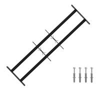 vidaXL Rejilla de Seguridad para Ventanas con 2 Barras Cruzadas 3 pcs