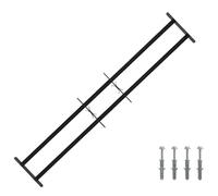 vidaXL Rejilla de Seguridad para Ventanas con 2 Barras Cruzadas 3 pcs