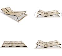 vidaXL Rejilla de somier con 28 lamas, 7 zonas, 70 x 200 cm - Somier - Base de cama - Rejilla para colchón