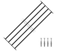 vidaXL Rejilla de Ventana 175 x 60 cm Acero con Revestimiento en Polvo, Reja de Ventana Ajustable, Cubierta Funcional para Seguridad Moderna, Toque Elegante para tu Sala