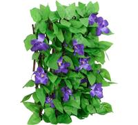 vidaXL: Rejilla decorativa con hiedra artificial, juego de 5 unidades, extensible, 180x20 cm