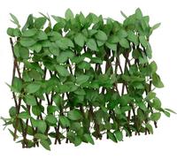 vidaXL: Rejilla decorativa con hiedra artificial, juego de 5 unidades, extensible, 180x30 cm