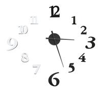 vidaXL Reloj 3D de pared con diseño moderno blanco y negro 100 cm XXL