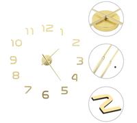 vidaXL Reloj de pared 3D con diseño moderno 100 cm XXL dorado