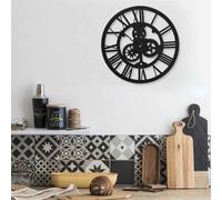 vidaXL Reloj de pared acrílico negro 30 cm