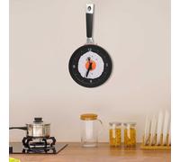vidaXL Reloj de pared con diseño de sartén y huevo frito 18,8 cm