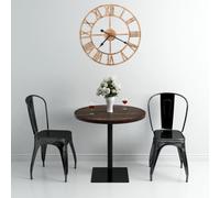 vidaXL Reloj de pared de metal dorado 40 cm