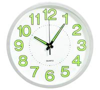 vidaXL Reloj de pared luminoso blanco 30 cm