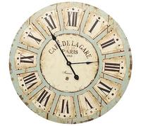 vidaXL Reloj de Pared Moderno Analógico Decorativo Salón Sala de Estar Habitación Dormitorio Oficina Casa Hogar Robusto de MDF Multicolor 60 cm
