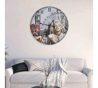 vidaXL Reloj de pared vintage 60 cm
