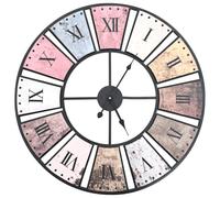 vidaXL Reloj de pared vintage movimiento cuarzo 60 cm XXL