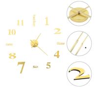 vidaXL Reloj Pared Adhesivo 3D XXL Gigante Decorativo Diseño Moderno Dorado Color Dorado, Negro, Plateado y mas